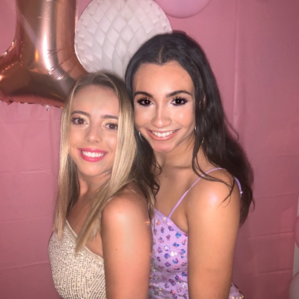 Lavender sequined party dress